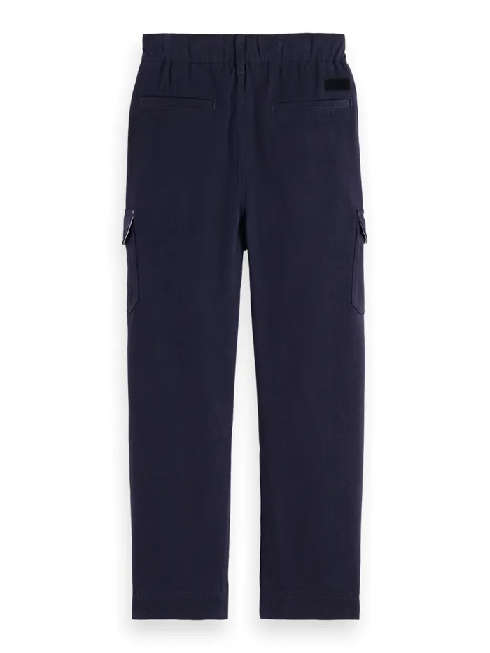 WIDE LEG LYOCELL CARGO PANT Pine Green Kids Scotch and Soda Pants