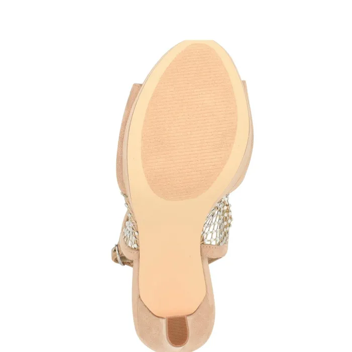 Wohmah Peep Toe Platform Sandals Barely Nude Women Nine West Heeled Wohmah Peep Toe Platform Sandals Barely Nude Women Nine West Heeled