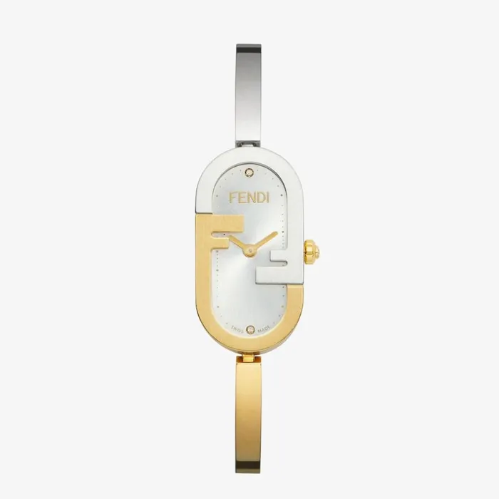 Woman 1480 X 2830mm 8211 Oval Watch With Olock Logo Multicolour Fendi Watches
