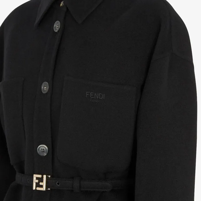 Woman Black Cashmere GoTo Jacket Black Fendi Jackets