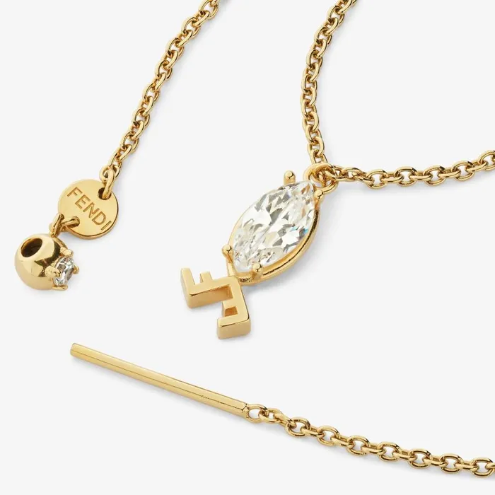 Woman GoldColour Pisces Set Gold Fendi Necklaces