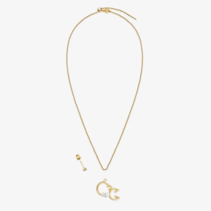 Woman GoldColour Scorpio Set Gold Fendi Necklaces