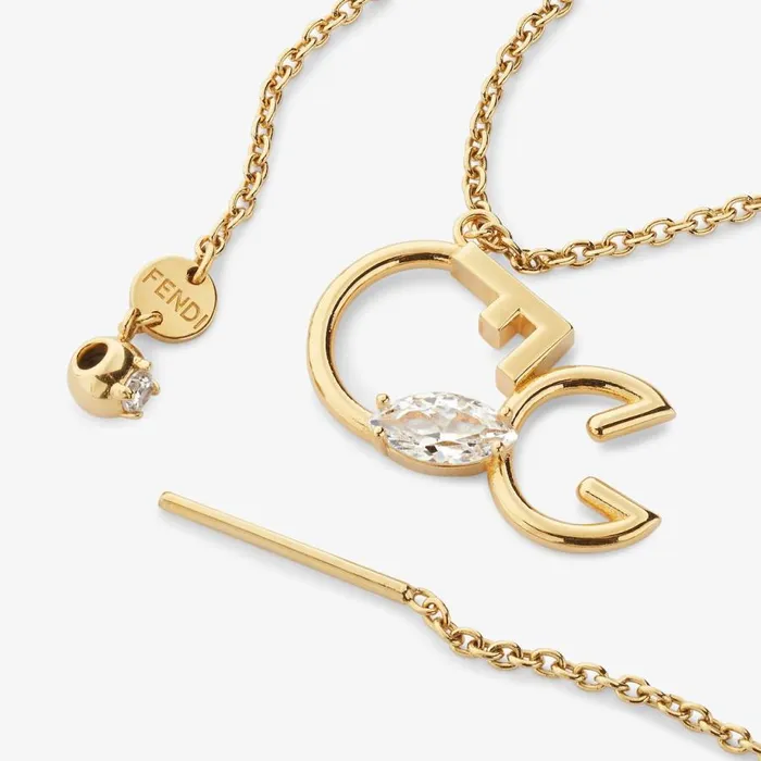 Woman GoldColour Scorpio Set Gold Fendi Necklaces