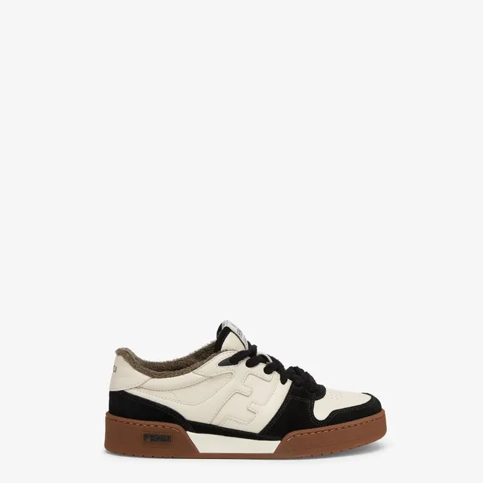 Woman Low Tops In Black Suede Black Fendi Sneakers