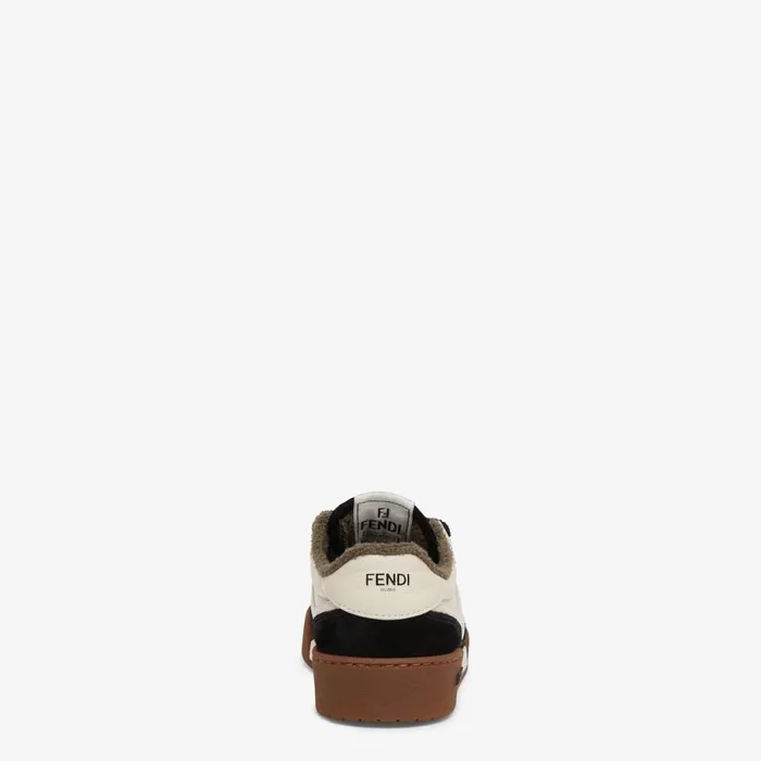 Woman Low Tops In Black Suede Black Fendi Sneakers