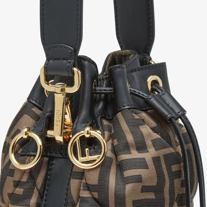 Woman Quilted Ff Silk Mini Bag Multicolour Fendi Mini Bags