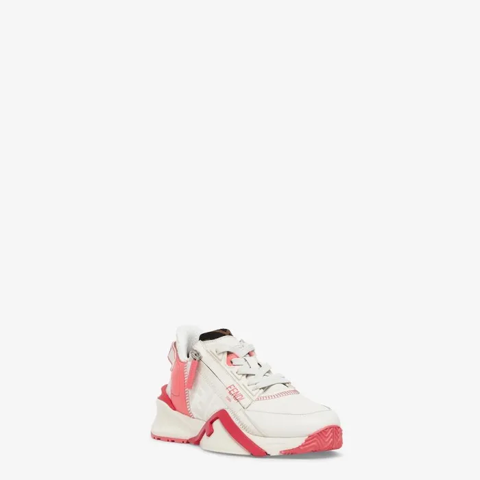 Woman White Leather LowTops White Fendi Sneakers