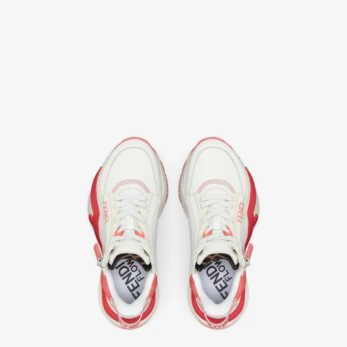 Woman White Leather LowTops White Fendi Sneakers