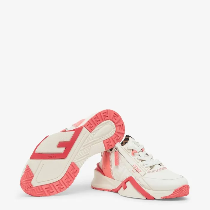 Woman White Leather LowTops White Fendi Sneakers