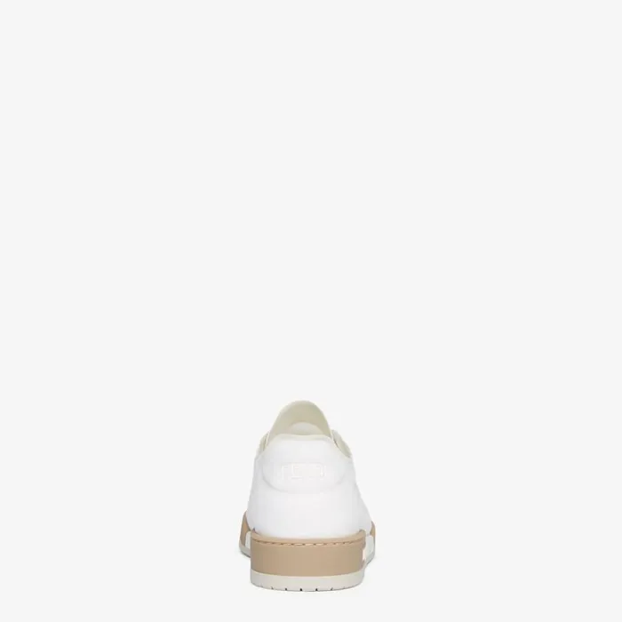 Woman White Mesh Low Tops White Fendi Sneakers