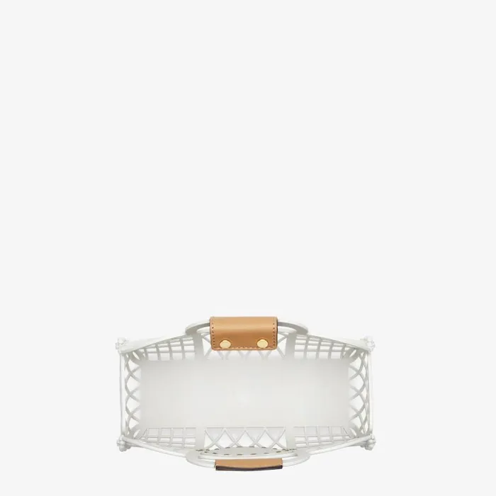 Woman White Recycled Plastic Mini Bag White Fendi Mini Bags
