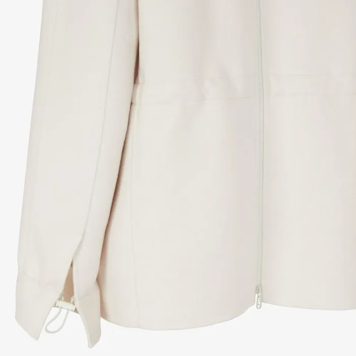 Woman White Wool Jacket White Fendi Coats and Outerwear