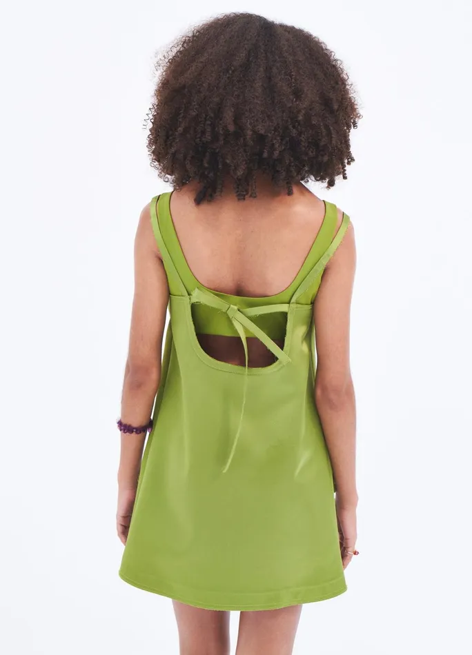 Women ALine Satin Mini Dress MONSE Dresses