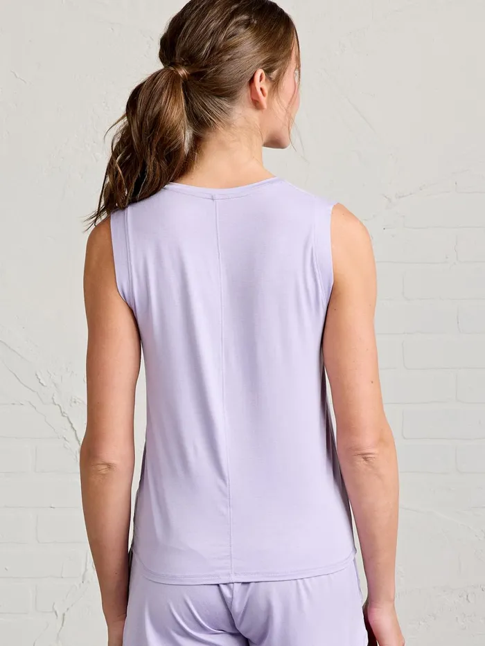 Women Bamboo Silk Sleep VNeck Tasc Performance Lounge