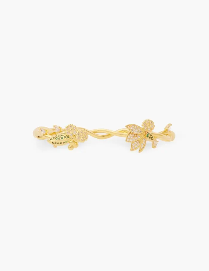 Women Bracelets Zimmermann Zimmermann Bloom Cuff Goldgreen