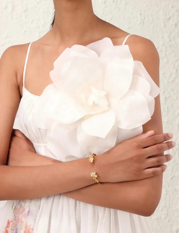Women Bracelets Zimmermann Zimmermann Bloom Cuff Goldgreen
