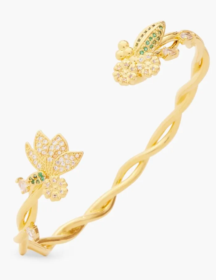 Women Bracelets Zimmermann Zimmermann Bloom Cuff Goldgreen
