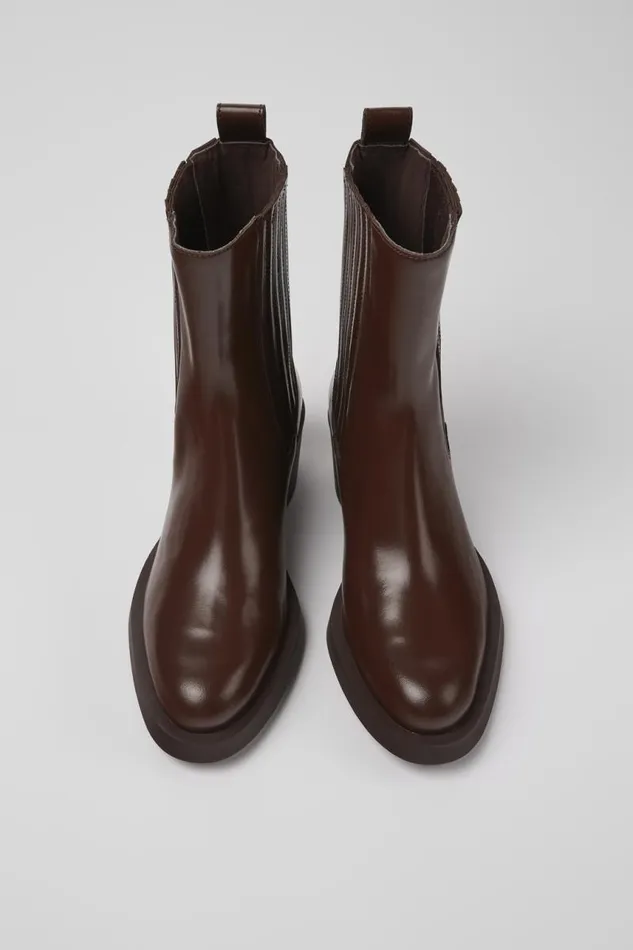 Women Camper Ankle Boots Bonnie Burgundy Leather Boots Women Camper Ankle Boots Bonnie Burgundy Leather Boots