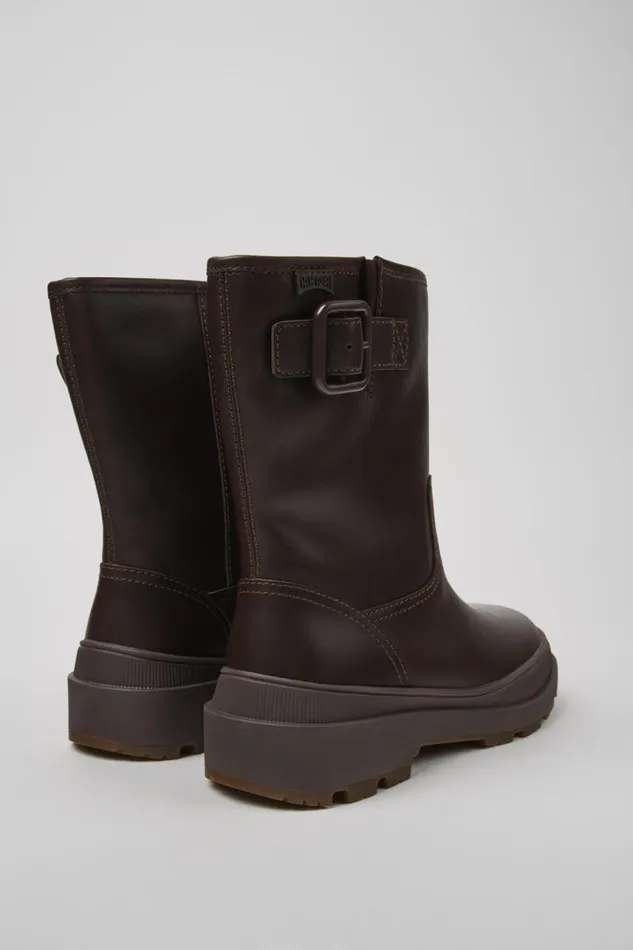 Women Camper Ankle Boots Brutus Trek MICHELIN Brown Nubuck Boots