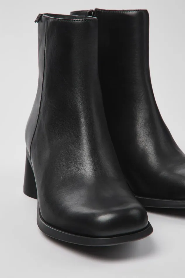 Women Camper Ankle Boots Kiara Black Leather Boots