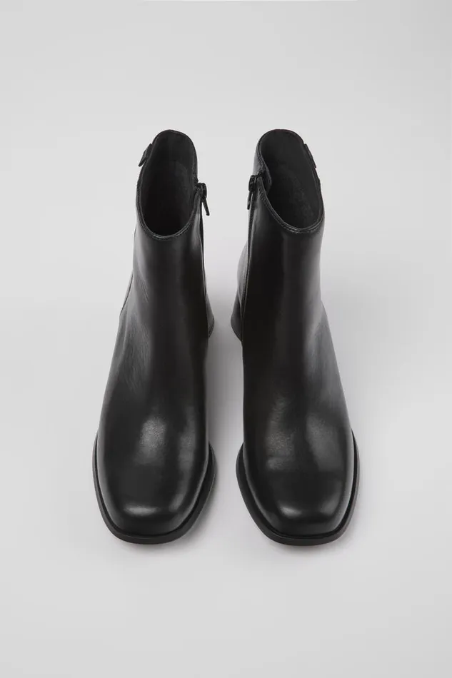 Women Camper Ankle Boots Kiara Black Leather Boots Women Camper Ankle Boots Kiara Black Leather Boots