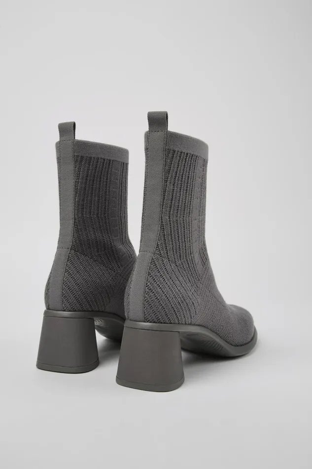 Women Camper Ankle Boots Kiara TENCEL Gray Textile Boots Women Camper Ankle Boots Kiara TENCEL Gray Textile Boots
