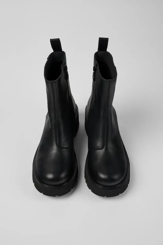 Women Camper Ankle Boots Milah HYDROSHIELD Black Leather Boots Women Camper Ankle Boots Milah HYDROSHIELD Black Leather Boots