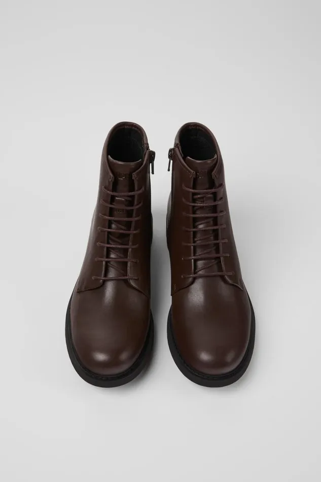 Women Camper Ankle Boots Neuman Brown Leather Ankle Boots Women Camper Ankle Boots Neuman Brown Leather Ankle Boots