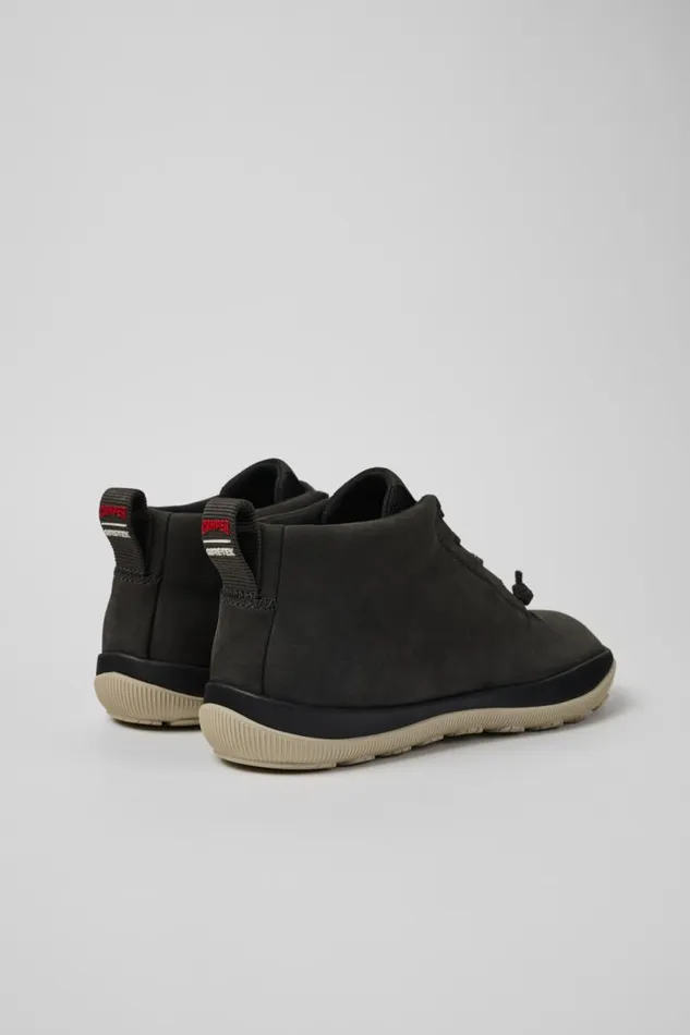 Women Camper Ankle Boots Peu Pista GORETEX Gray Nubuck And Textile Ankle Boots Women Camper Ankle Boots Peu Pista GORETEX Gray Nubuck And Textile Ankle Boots