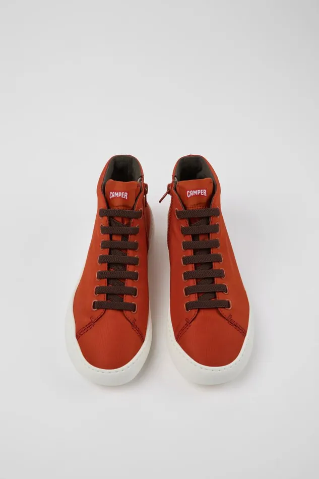 Women Camper Ankle Boots Peu Touring Red Recycled PET Sneakers Women Camper Ankle Boots Peu Touring Red Recycled PET Sneakers