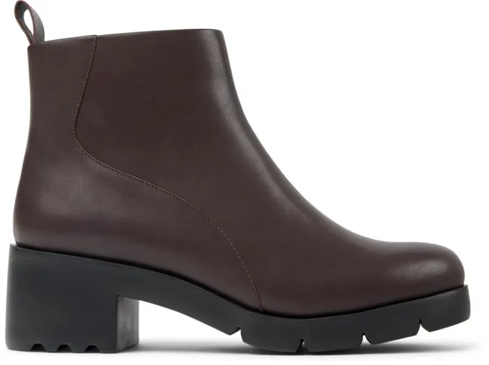 Women Camper Ankle Boots Wanda Brown Leather Boots Women Camper Ankle Boots Wanda Brown Leather Boots