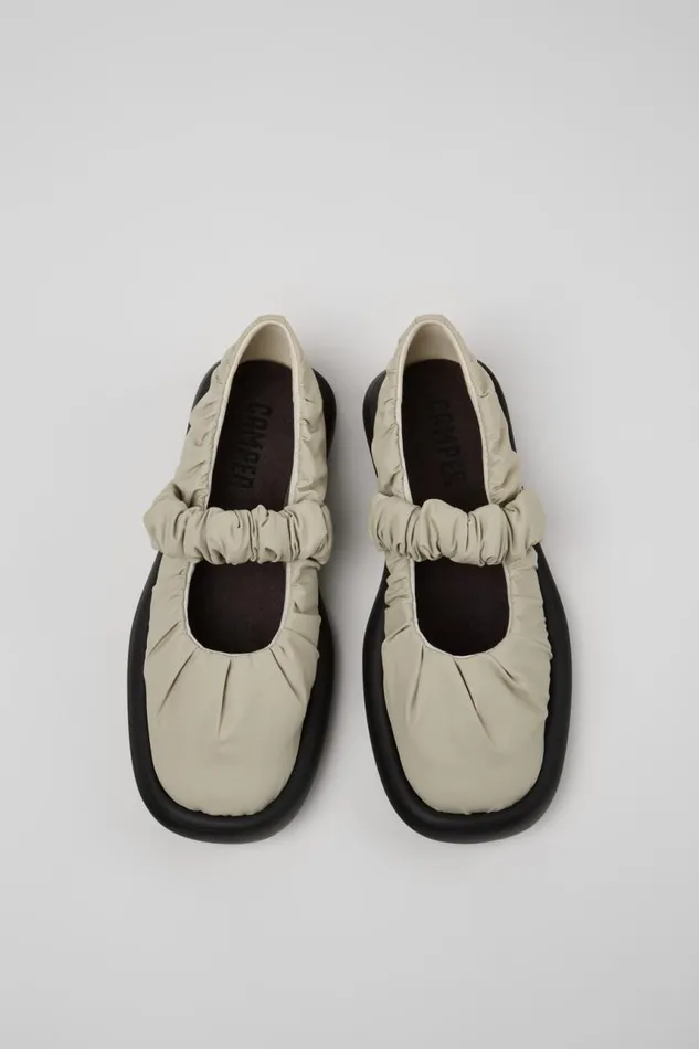 Women Camper Ballerinas Onda Gray Textile Mary Jane Women Camper Ballerinas Onda Gray Textile Mary Jane