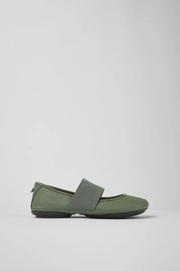 Women Camper Ballerinas Right Green Leather Ballerinas Women Camper Ballerinas Right Green Leather Ballerinas
