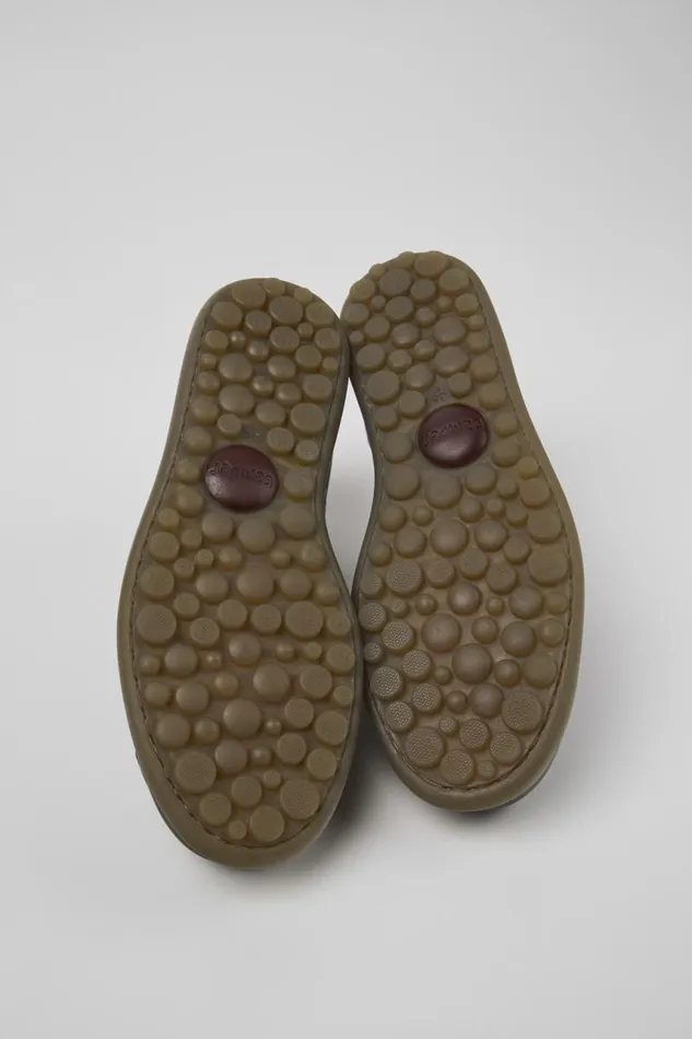 Women Camper Casual Shoes Pelotas Brown Leather Shoe Women Camper Casual Shoes Pelotas Brown Leather Shoe
