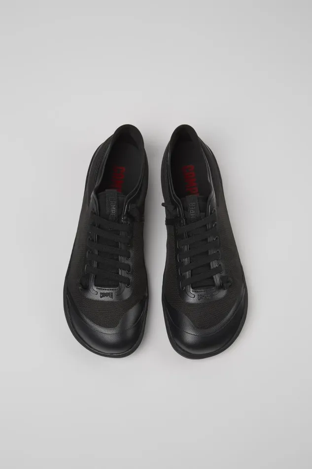 Women Camper Casual Shoes Peu Black Textile Shoes Women Camper Casual Shoes Peu Black Textile Shoes