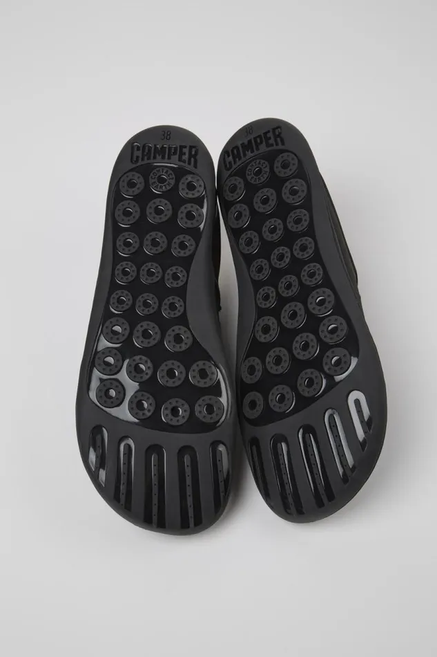 Women Camper Casual Shoes Peu Black Textile Shoes Women Camper Casual Shoes Peu Black Textile Shoes