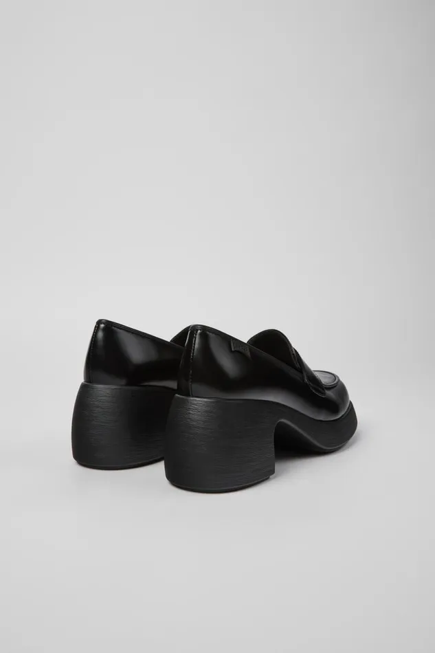 Women Camper Formal Shoes Thelma Black Leather Shoes