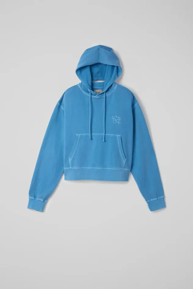 Women Camper Jersey Hoodie Blue Organic Cotton Hoodie Women Camper Jersey Hoodie Blue Organic Cotton Hoodie
