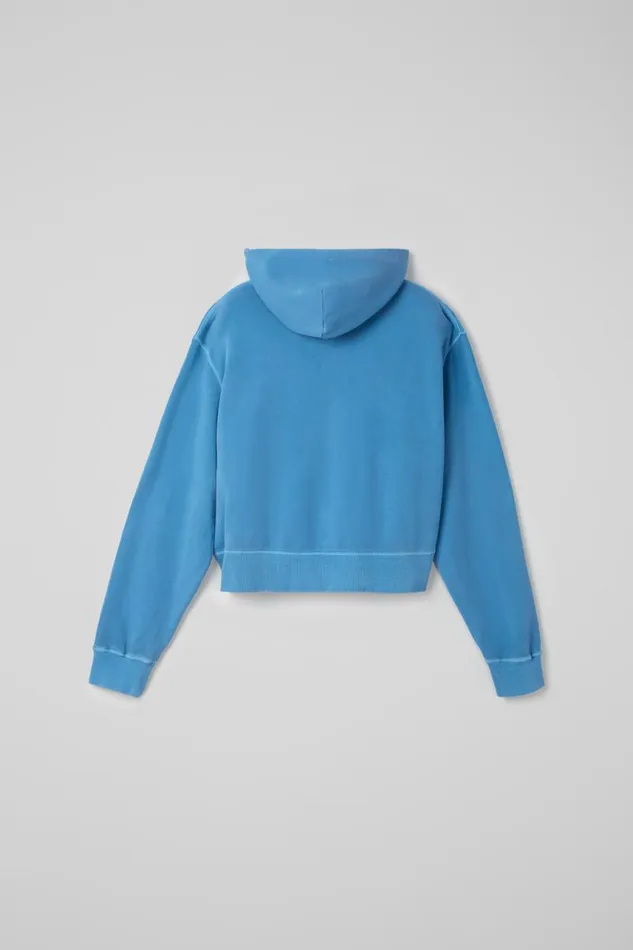 Women Camper Jersey Hoodie Blue Organic Cotton Hoodie Women Camper Jersey Hoodie Blue Organic Cotton Hoodie