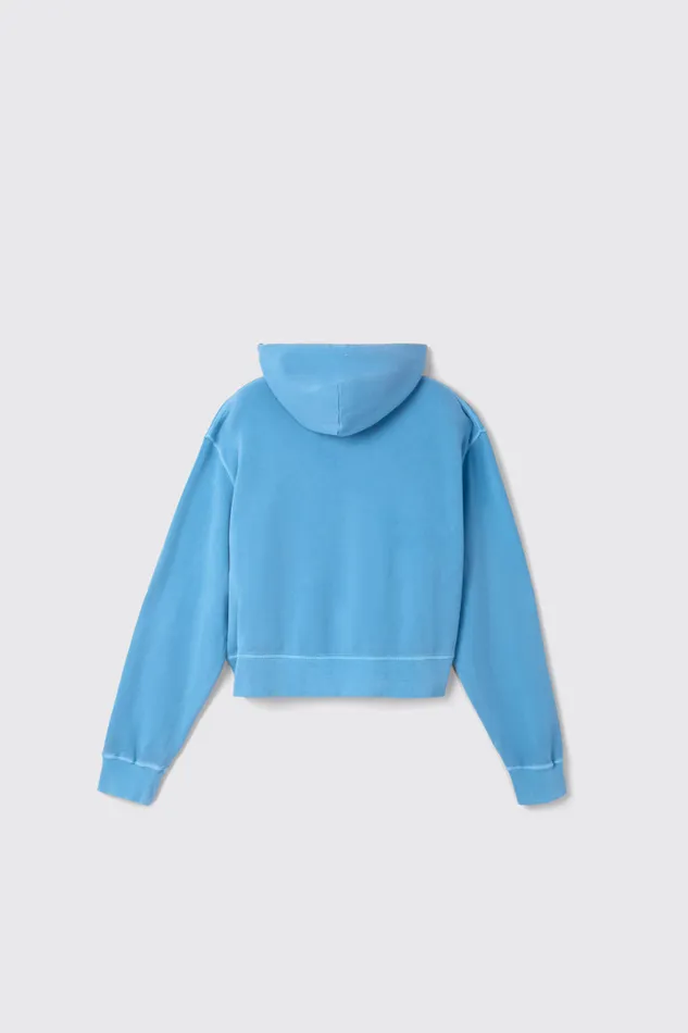 Women Camper Jersey Hoodie Blue Organic Cotton Hoodie Women Camper Jersey Hoodie Blue Organic Cotton Hoodie