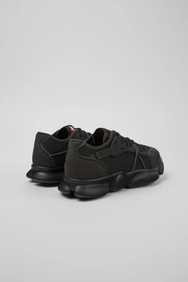 Women Camper Sneakers Karst Sorona Gray And Black Textile Sneaker