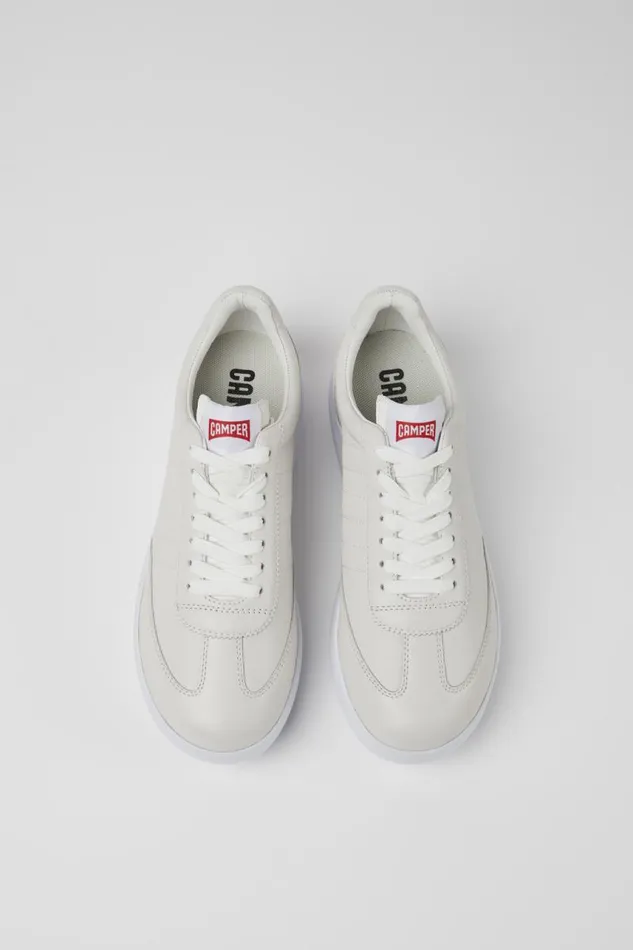 Women Camper Sneakers Pelotas XLite White Leather And Textile Sneakers Women Camper Sneakers Pelotas XLite White Leather And Textile Sneakers