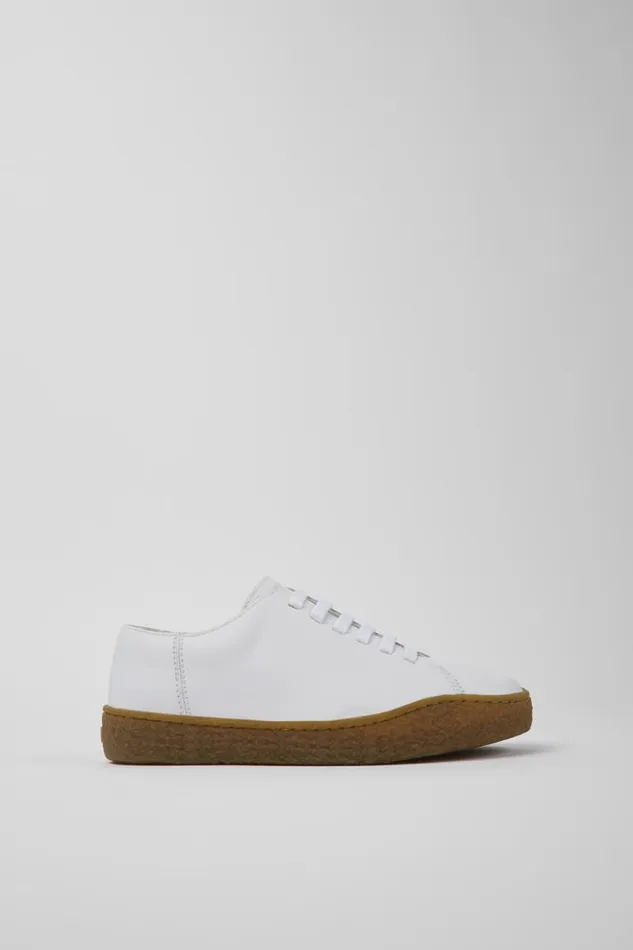 Women Camper Sneakers Peu Terreno White Leather Shoes Women Camper Sneakers Peu Terreno White Leather Shoes