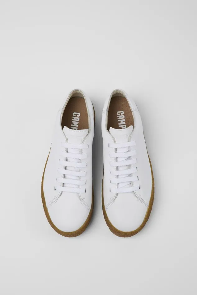 Women Camper Sneakers Peu Terreno White Leather Shoes Women Camper Sneakers Peu Terreno White Leather Shoes
