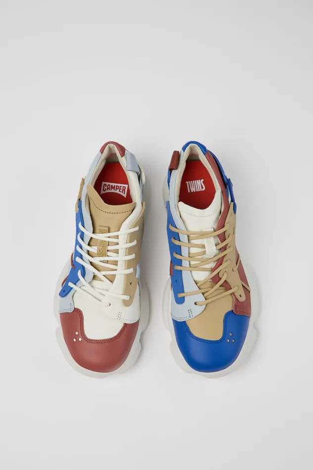 Women Camper Sneakers Twins Multicolored LeatherTextile Sneaker Women Camper Sneakers Twins Multicolored LeatherTextile Sneaker