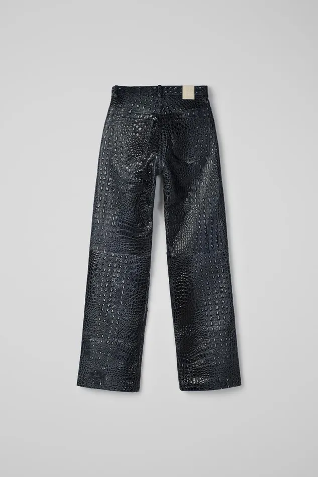 Women Camper TrousersandShorts Leather Pants Dark Gray Leather Trousers Women Camper TrousersandShorts Leather Pants Dark Gray Leather Trousers