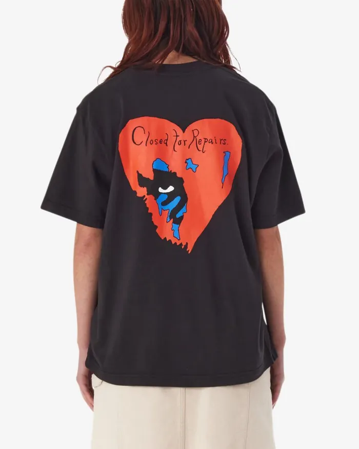 Women CLOSED FOR REPAIRS PIGMENT TSHIRT Pigment Digital Black OBEY Clothing TSHIRTS Women CLOSED FOR REPAIRS PIGMENT TSHIRT Pigment Digital Black OBEY Clothing TSHIRTS