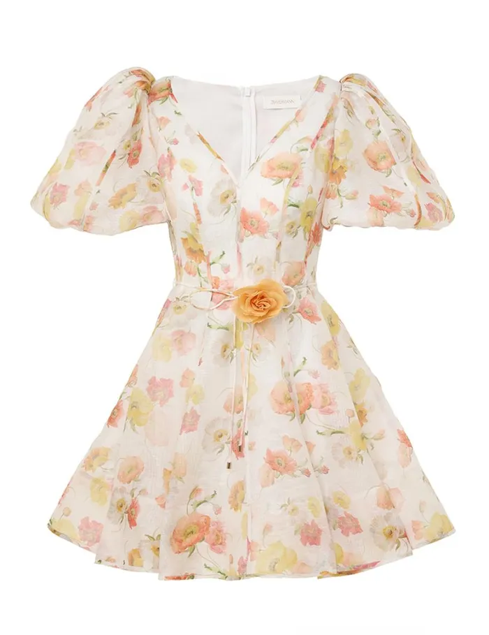 Women Clothing Zimmermann Tranquillity Flip Dress Multi Poppy