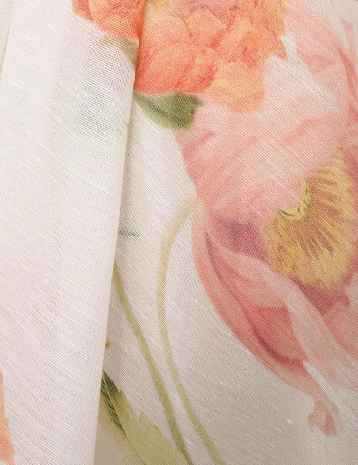 Women Clothing Zimmermann Tranquillity Shacket Dress Multi Poppy