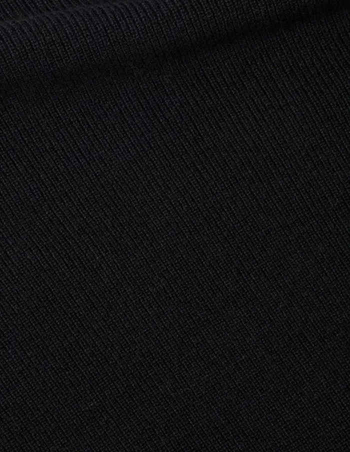 Women Cross Over V Neck Slipover Black Margaret Howell Knitwear